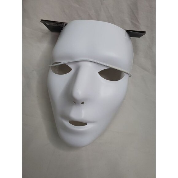 New White Neon Halloween Mask - Picture 5 of 5